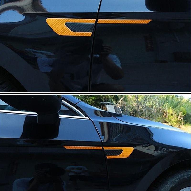 Car Warning Stickers Car Reflective Safety Warning Strip Tape Car Bumper Reflective Strips Secure Reflector Stickers Decals &ndash; Buy The Best Products In The Online Store