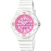 LRW-200H-4CV Women's/Kids Analog Watch - Gloss White/Pink Check