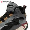 BAASPLOA Winter Men Sneakers Leather Casual Fashion Waterproof Sport Shoes for Man Plush Warm Male Sneakers Non-Slip Outdoor Casual Sports Shoes