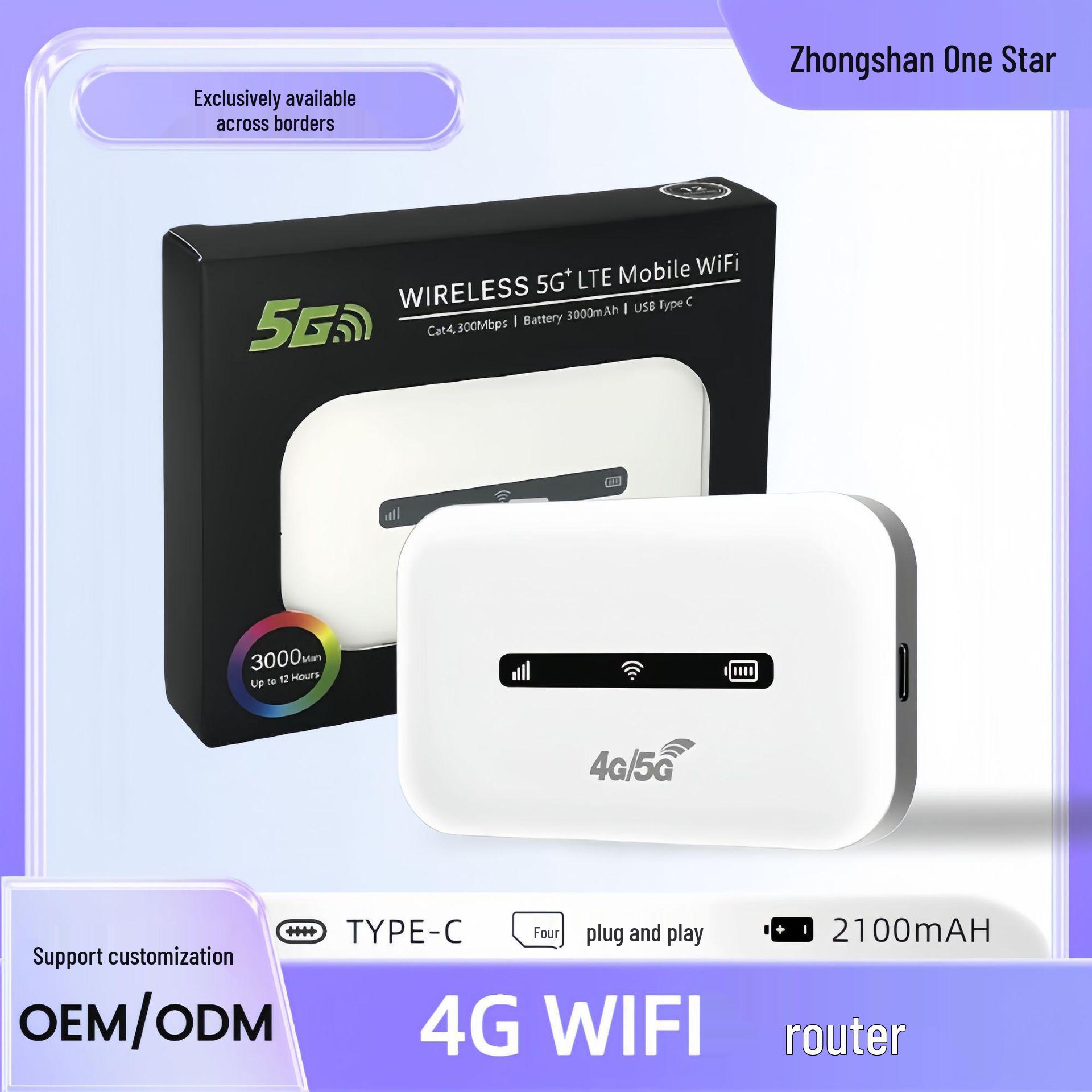 

Thailand-Cambodia 4G Portable WiFi Router with SIM Slot and 3000mAh Battery M6 M6 - Asia Version