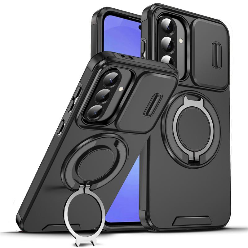 For Samsung Galaxy A13 A23 A14 A54 A04S A15 A25 A35 A55 A05 A05S A16 A26 A36 A56 A06 Armor Case Car Magnetic Ring Protect Cover