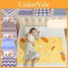 Lattice Rabbit Carrot Pattern Elderly Waterproof Reusable Bed Pad With Tpu Material For Incontinence Care Large Size
