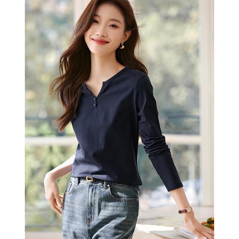 MOHAN YIMEI Women's Casual Long-Sleeve Knit Top