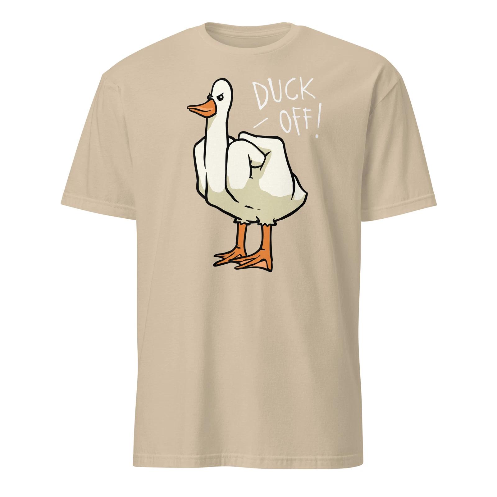 Футболка с уткой Утка прочь Злая утка Смешная саркастическая утка Шутка Футболка Размеры S-3XL Подарок S
