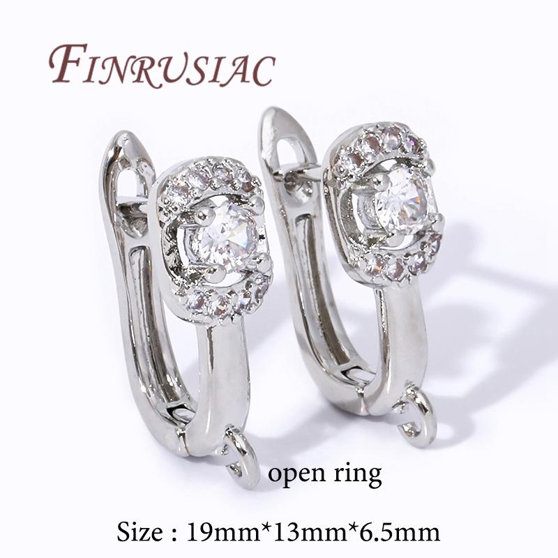 Multi Styles 18K Gold Plated Earwires Fasteners Earring Hooks Clasps Accessories For DIY Women's Anti-Allergy Earrings Making