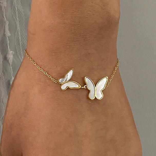 JYL TS Bracelet  Shell Butterfly Symbolizes Freedom & Fortune