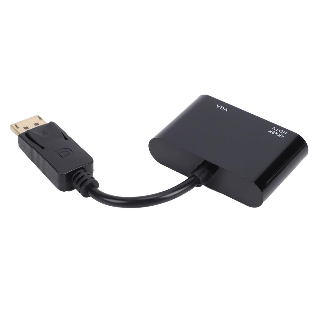 DisplayPort To HD Multimedia Interface VGA Adapter 2 in 1 DisplayPort To VGA Converter Hub Black