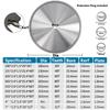 1pc Metal cutting blade disc 136/165/180/235/305/355mm carbide circular saw blade 30T-80T for steel circular metal cutting blade