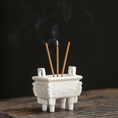 Porte-encens trépied en céramique brûleur d'encens pour usage domestique, cérémonie du thé Zen pour porte-encens Bouddha brûleur d'encens