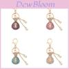 Vintage Style Metal Keychain With Gold Coin Wallet For Women And Giftgiving