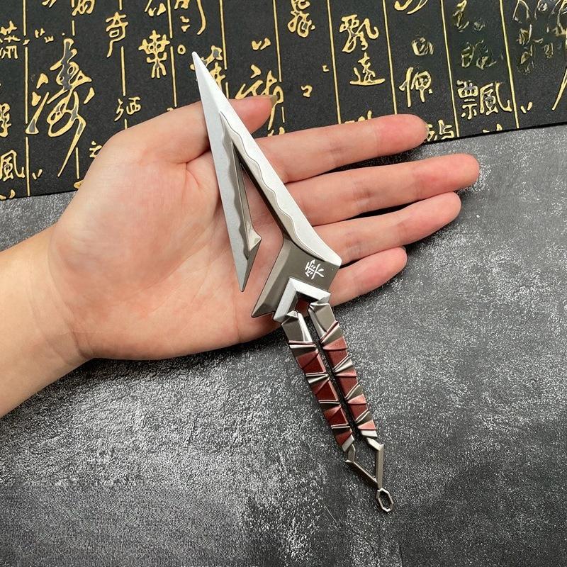 22cm/8.66in Valorant Knife Samurai Sword Weapons Model Game Peripherals Metal Props Boyfriend Gift Cosplay Outdoor Toy Ornaments