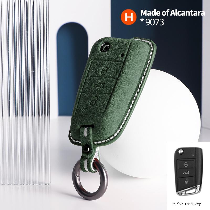 Car Key Case Cover Shell Keychain for Volkswagen VW Golf 7 ALLTRACK MK7 2016 2017 Skoda Octavia A7 Protectors Accessories