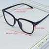 4pcs Steam Punk Style Anti-Blue Light Square Glasses Plastic Frame Anti-Reflective Plastic Lens