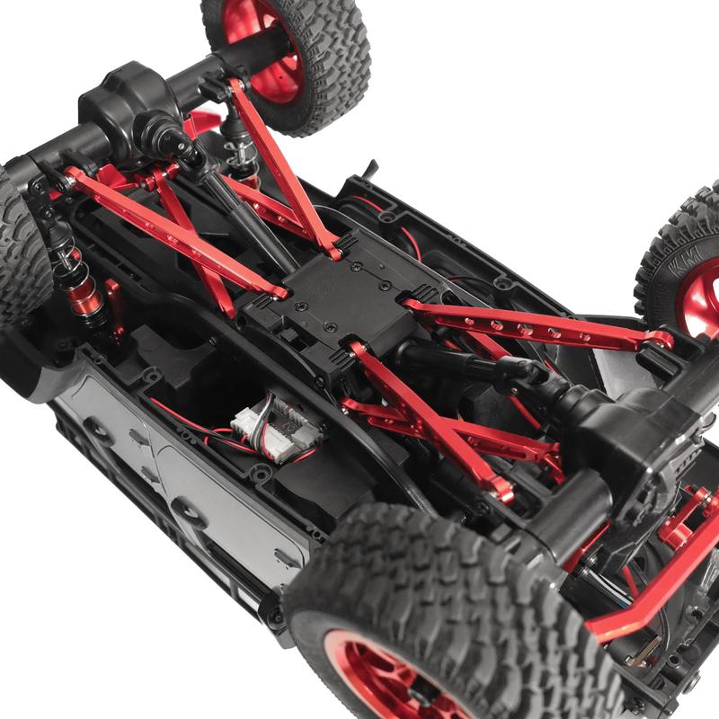 Aluminum alloy chassis rod rod fixed seat steering rod servo arm set for MN128 86 G500 remote control car accessories