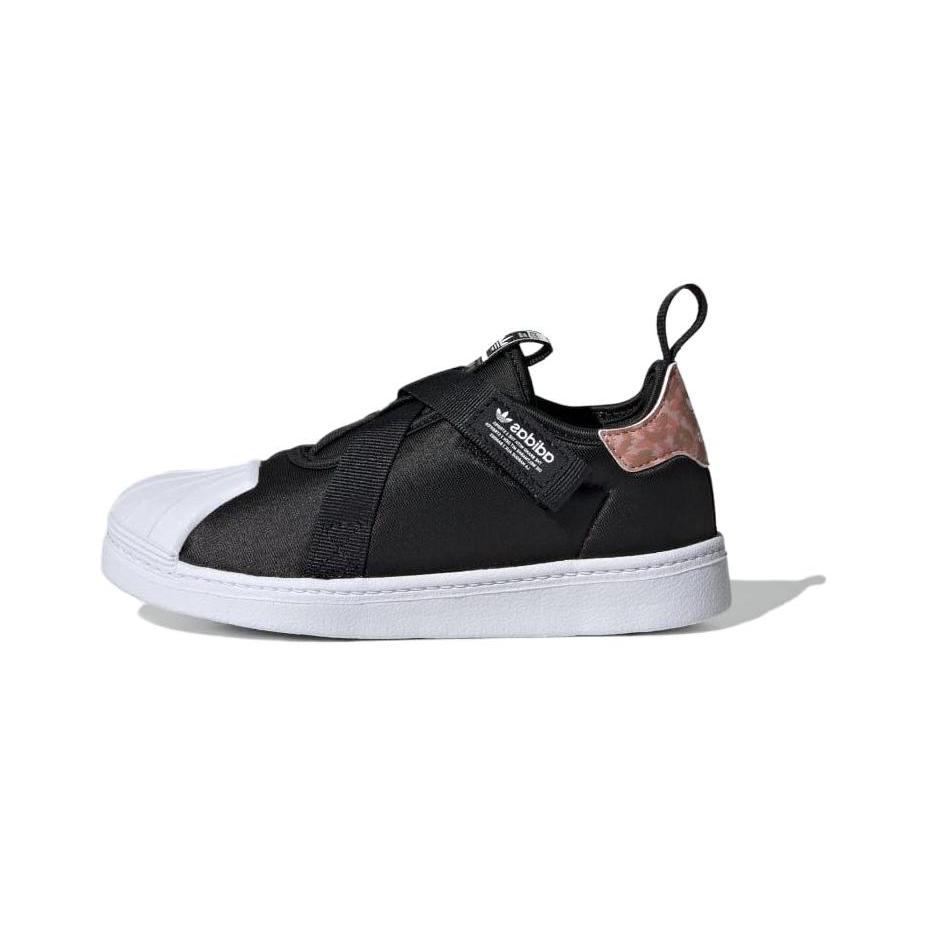 Adidas Originals SUPERSTAR 360 Comfortable Breathable Low top Kids' Skateboarding Shoes Black White IG9926