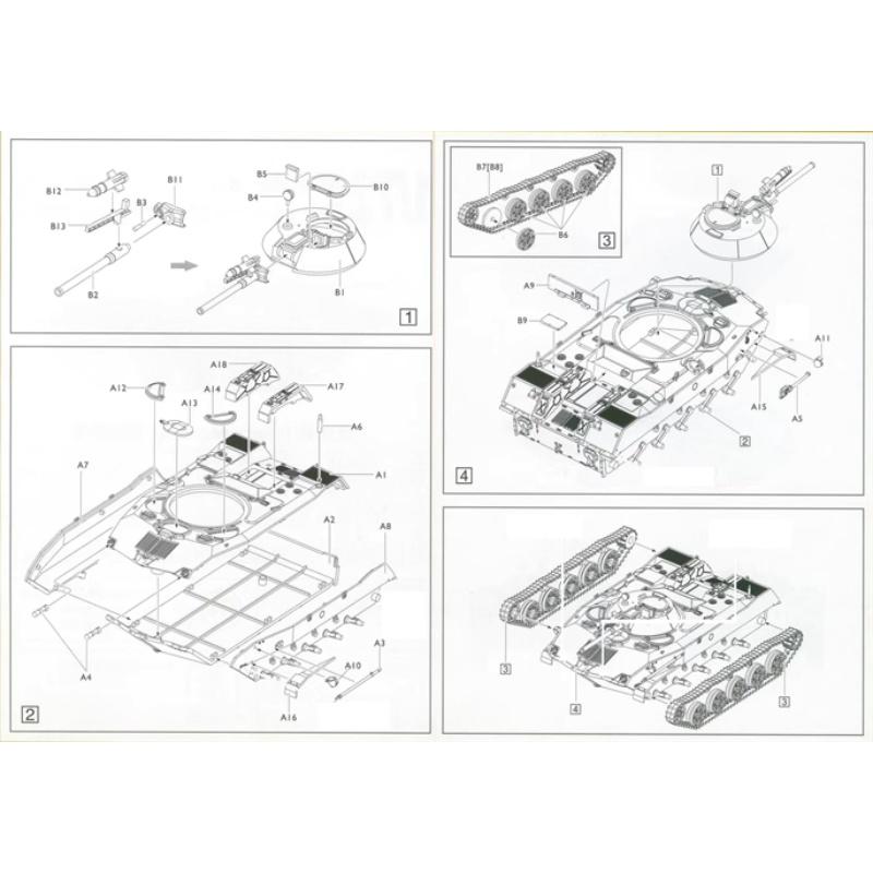 PS720158 Soviet BMD-1 Airborne Tank 1/72 Plastic scale model