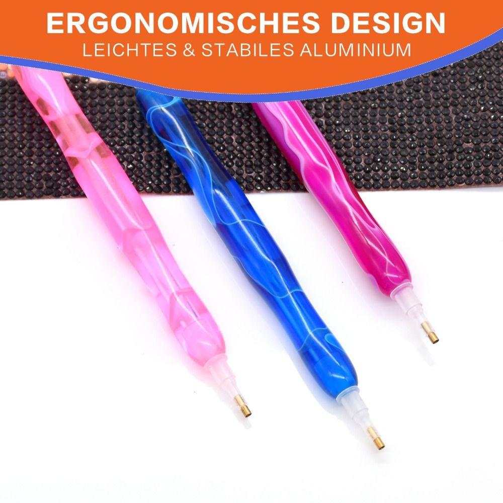 Replacement Pen Heads 5D Diamond Painting Pen Embroidery DIY Craft Point Drill Pens with Multifunctional Tips Nail Art Pen