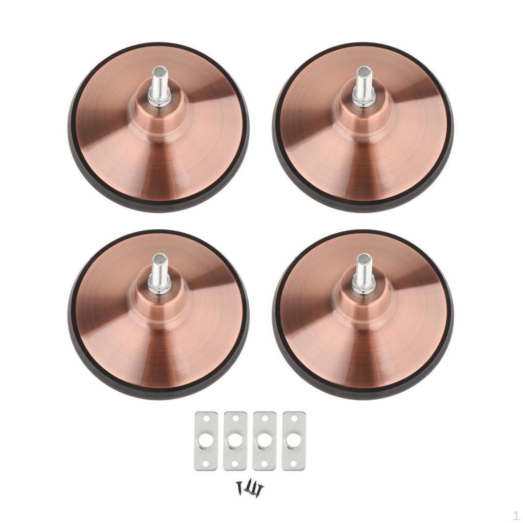 4 Pieces Billiard Pool Table Leg Leveler Game Furniture with Accessories Hardware