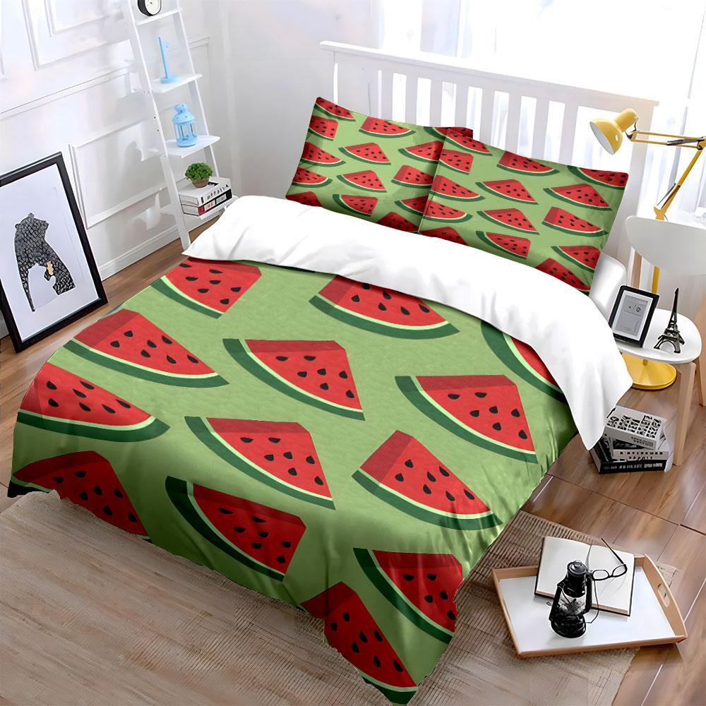 Juicy watermelon bliss. Bedding sets Duvet covers Pillowcases(1* Duvet Cover 2* Pillowcases without duvet insert)
