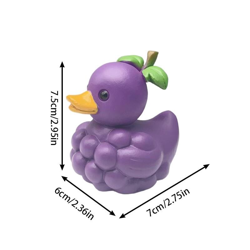 Skurrile Gemüse-Ente, Kreative und fantasievolle vegetarische Ente, Harz-Bastelarbeiten