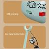 Electric Cat Interactive Toy with Feather Bell Automatic Moving Cat Teaser Boredom Toy Indoor Cats Enrichment Toy with Music Light