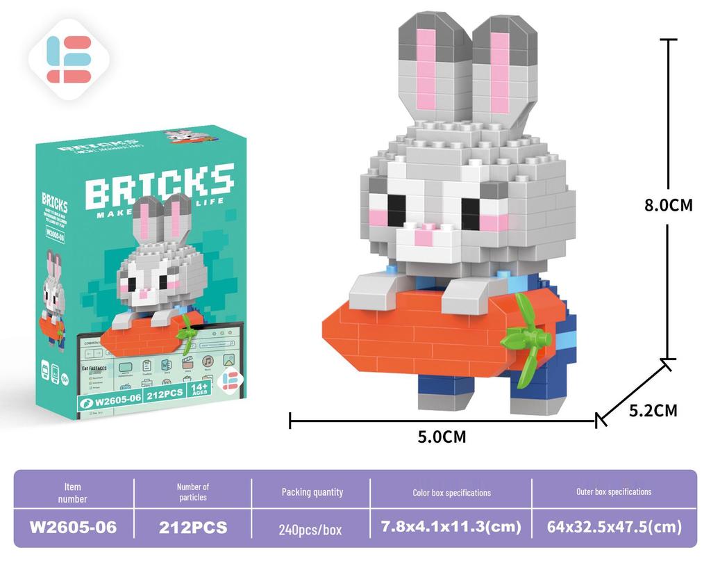 Stavebnice Santa Clause z mikročástic: 60 typů, Slepá krabička kompatibilní s Lego