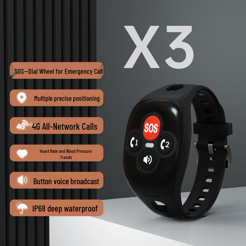 AiQianGua Elderly GPS Smartwatch with One-Key SOS (CN version)
