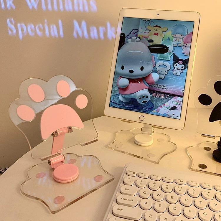 Clear & Cute Phone and Tablet Stand – Ideal for Students and Dorm Rooms