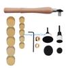 Y5GD Bowl Sander Sanding Block Lathe Tools with Hook Sanding Discs 1" 2" Backing Plates Foam Pads