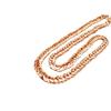 Purple Gold Luxury Car Flower Hollow Plate Chain Rose Gold Plated Plate Chain Men And Women Same Necklace