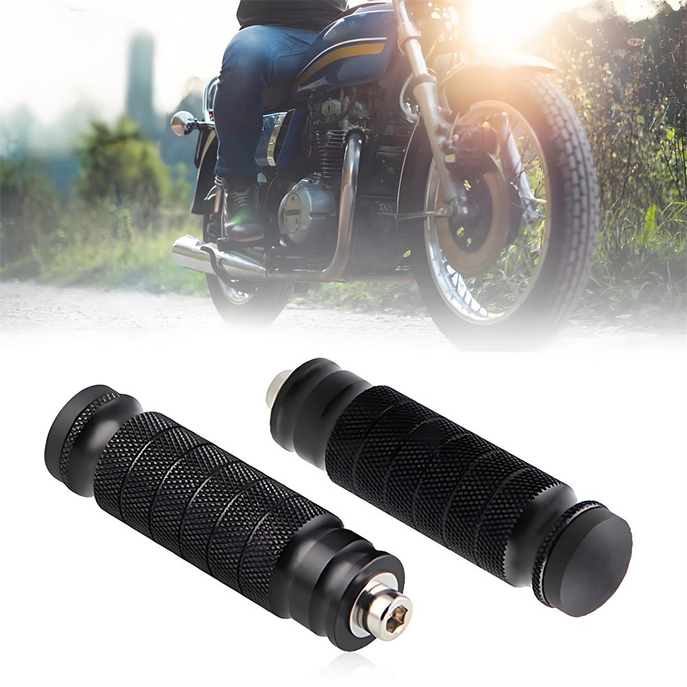 Fotstöd i aluminium baktill, halkfria fotpinnar, fotpinnar för motorcykel