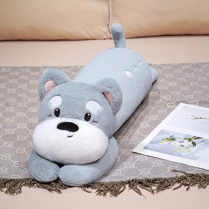 Cute Husky Dog Plush Toy Stuffed Animal Soft 30/40/50CM Kawaii Lying Brown Pet Puppy Pillow Doll Toys for Xmas Gift