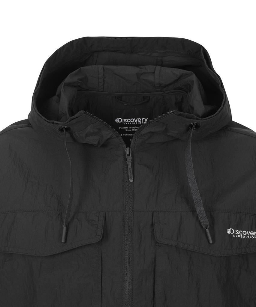 Discovery Expedition Women'S Freshvent 2.0 Pocket Crop Windbreaker (Black)