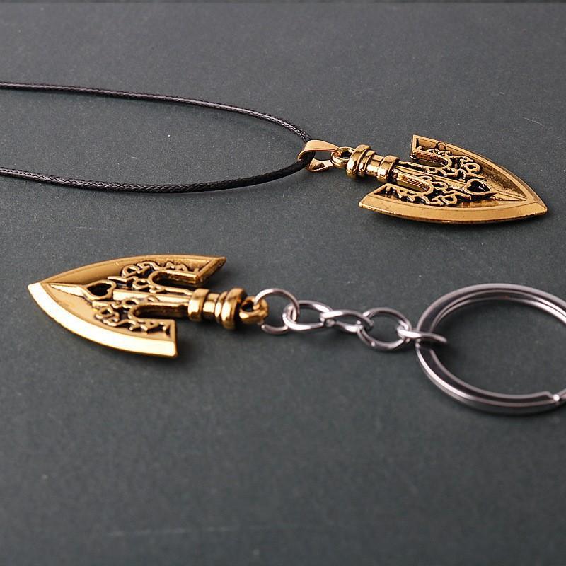 Anime Jojo'S Bizarre Adventure Necklace Kujo Jotaro Arrow Metal Pendant Chain Choker Necklaces Charm Jewelry Birthday Gifts