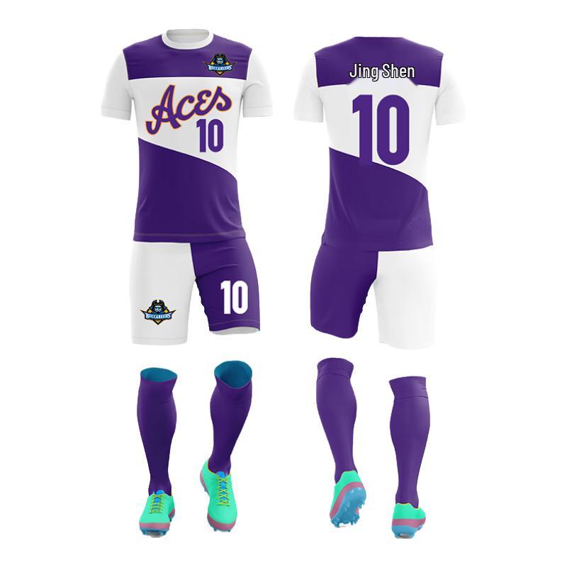 Saikanon Unisex Quick-Dry Digital Print Football Kit M