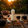 Glowing Skeleton Decor for Garden Halloween Planter Ornament, Glow-in-The-Dark Figurine, Break Through The Unique Gift Horror Fans Soil Human