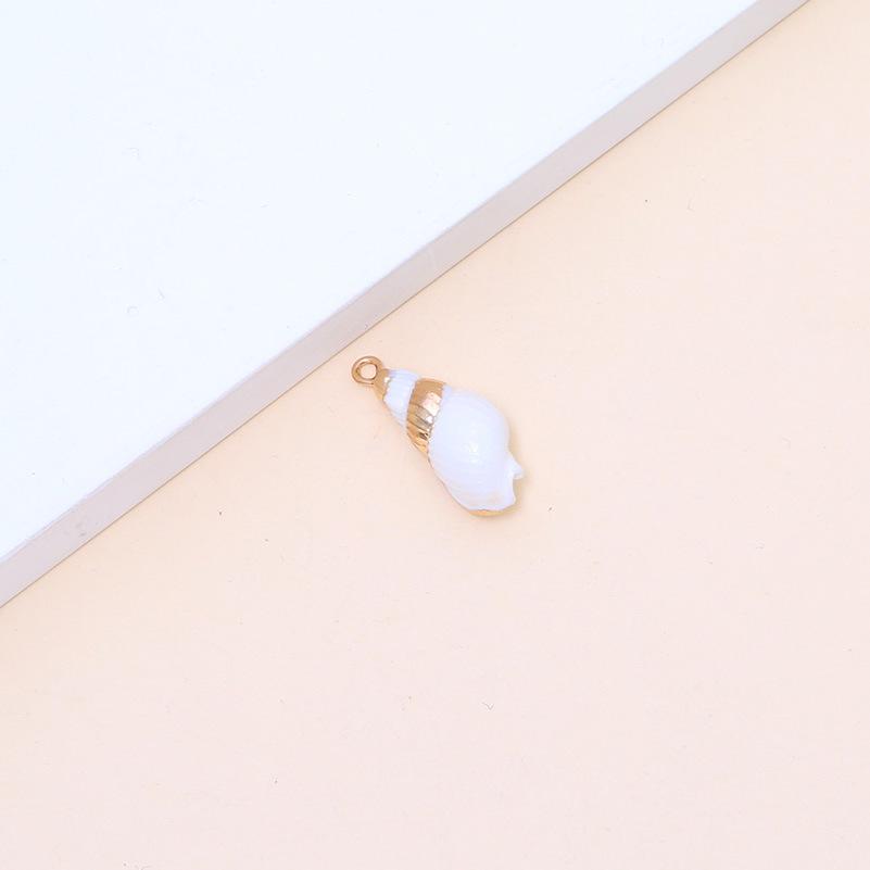 Electroplated Natural Shell Conch Scallop Pendant for DIY Necklace & Bracelet Jewelry