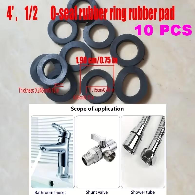

Набір із 10 ущільнювальних прокладок для садового душового шланга 1/2 DN15 та 3/4 DN20, термостійкі для гарячих/холодних шлангів, гайок шлангів, душових шлангів, труб