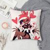 Hazbin Hotel HH Dark Comedy Adult Animation Doublesided Printed Square Decorative Cushion Cover for Sofa Living Room Home Decor