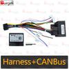 Car Radio Fascias Frame For Ford Kuga 2008-2013 9 inch 2DIN Carplay Stereo Panel 16PIN Harness Wire Power Cord Cable Canbus Box