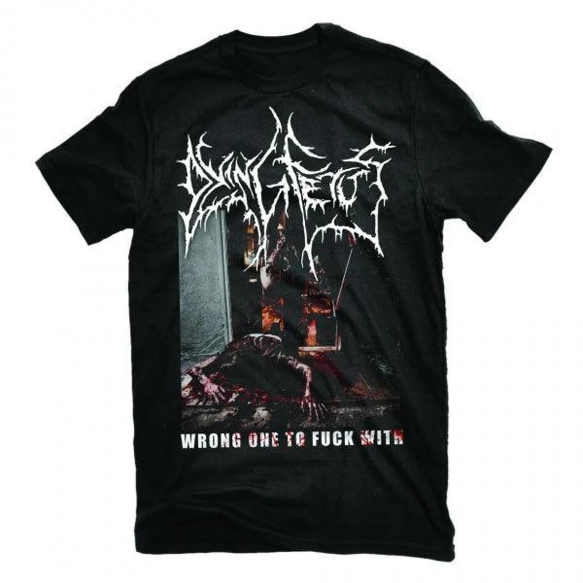 Dying Fetus Группа Черная футболка Топы Футболка Хлопок Полный размер Унисекс S-4XL L