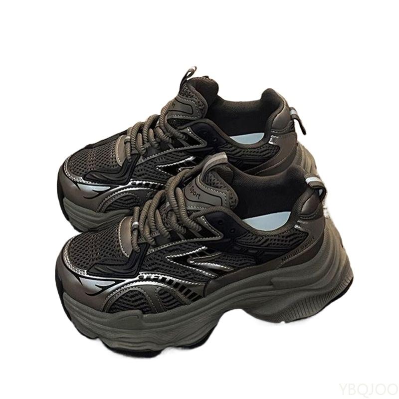 Spring and Autumn Fashion New Style Versatile Women's Shoes Thick Soled Height Increasing Women's Casual Sports Shoes