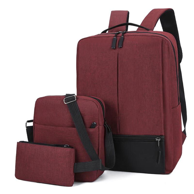 Men's 3-Piece Casual Laptop Backpack Set