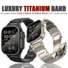 Men Titanium Band for Apple Watch Ultra 2 49mm 46mm 42mm 45 44 40 41 38mm Metal Luxury Strap for Iwatch 10 9 8 7 6 5 Se Bracelet