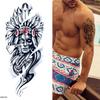 Small Full Arm Tattoo Sticker, Flower Letters, Plain Flower Tattoo Sticker Tattoo