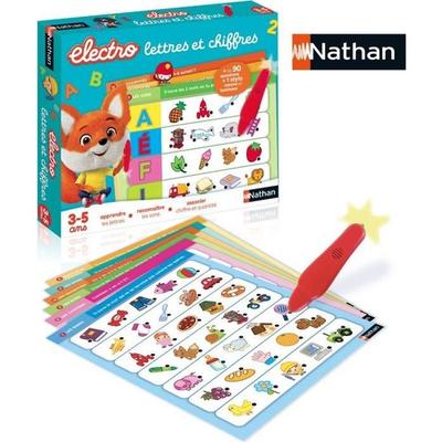 Electronic Educational Game - NATHAN - Electro Letters and Numbers - For Children Aged 3 Years and Over - Multicolor