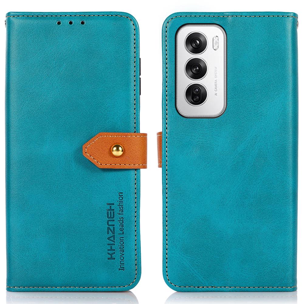 

Для Oppo Reno12 5G (Глобальний) Чохол-підставка зі штучної шкіри, гаманець, чохол для телефону Blue