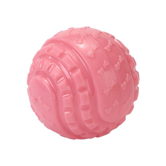 Dog Rubber Ball Toy Interactive Squeaky Chew Toy Textured Teeth Cleaning Toy Fetch Ball for Small Medium Large Dogs Training