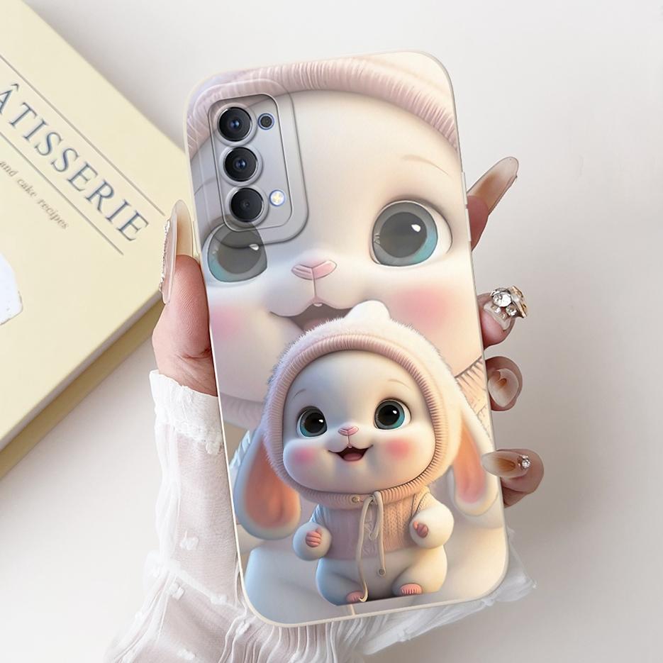 For Oppo Reno4 Pro 5G Case CPH2089 Luxury Candy Painted Cover Soft Silicone Phone Case For Oppo Reno 4 Pro Reno4 4G CPH2113 Bags