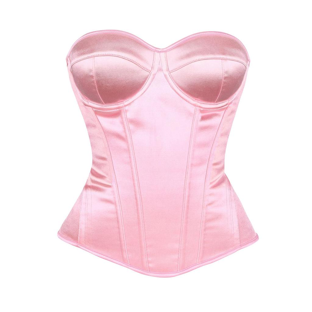 Women's Color Lace-Up Bustier Corset with for Wedding Dress and Formal Occasions